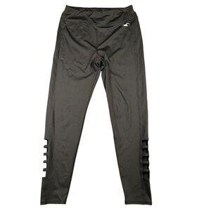 Hollister Leggings Womens Large Black Cut Out Ankle Pocket Activewear Yoga Gym
